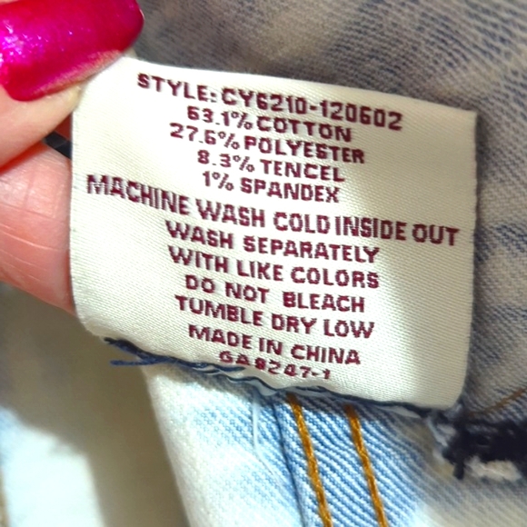 Stonewashed Denim Vest, ChiQle, Size M - Picture 13 of 13